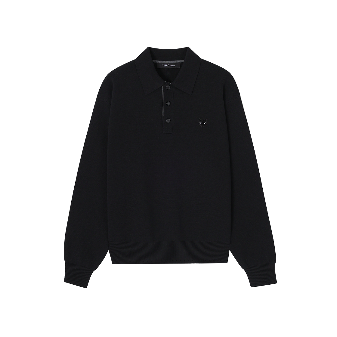 SI2KT804BK SONGZIO ZZERO Panther Collared Knit Black