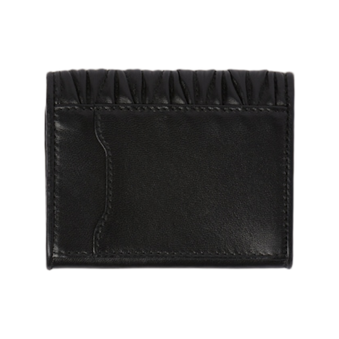 미우 미우 마테라쎄 나파 레더 카드 홀더 블랙(Miu Miu Matelasse Nappa Leather Card Holder Black) - 2