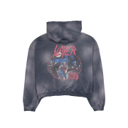 SLAYER Undermycar Live Undead Vintage Washed Hoodie Navy