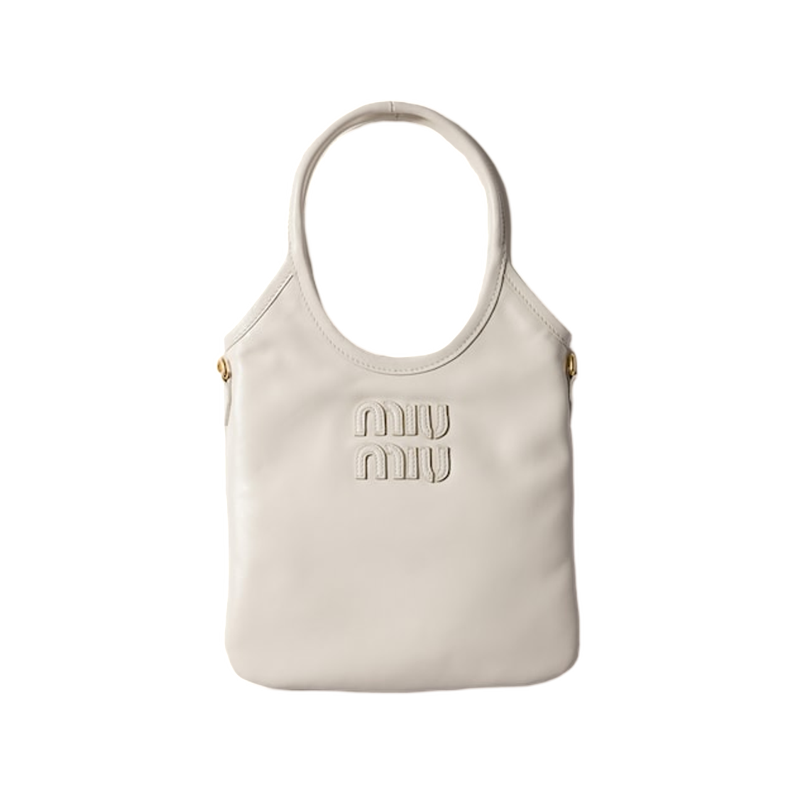 미우 미우 아이비 레더 핸드백 화이트(Miu Miu Ivy Leather Handbag White) - 1