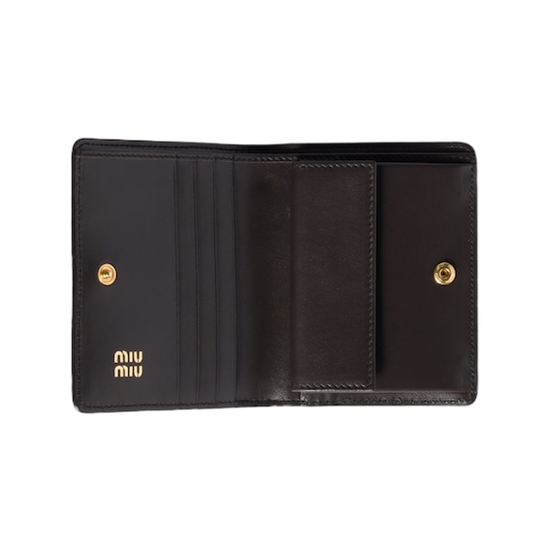 미우 미우 스몰 에어즈 레더 월렛 슬레이트 그레이(Miu Miu Small Ayers Leather Wallet Slate Gray) - 2