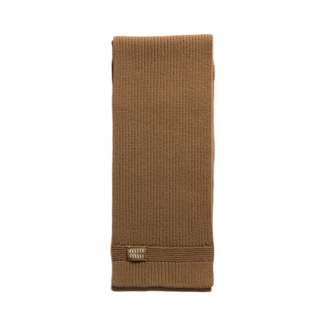 미우 미우 캐시미어 스카프 카멜 브라운(Miu Miu Cashmere Scarf Camel Brown) - 1