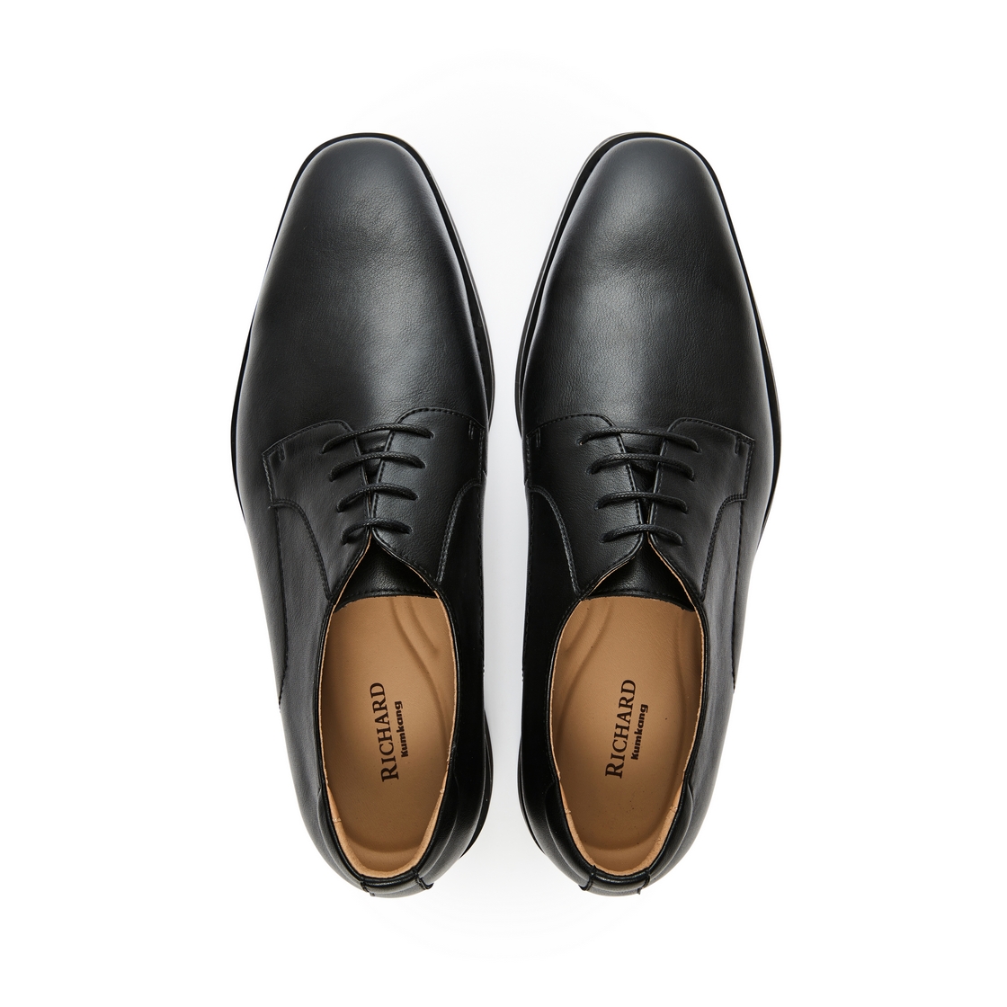 리차드 남성 소가죽 정장화 블랙(Richard Men’s Cowhide Dress Shoes Black) - 4