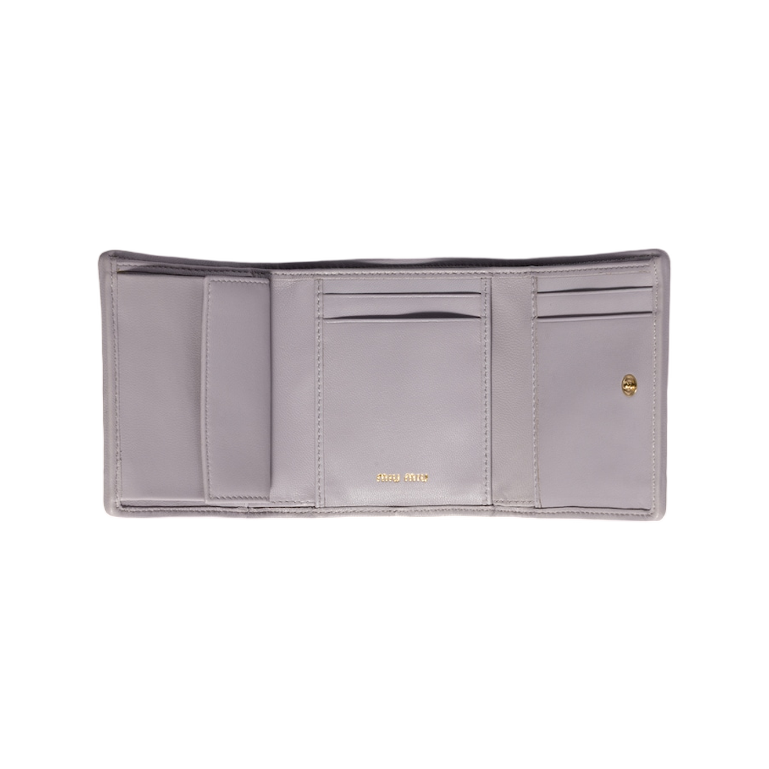 미우 미우 스몰 마테라쎄 나파 레더 월렛 위스테리아(Miu Miu Small Matelasse Nappa Leather Wallet Wisteria) - 2