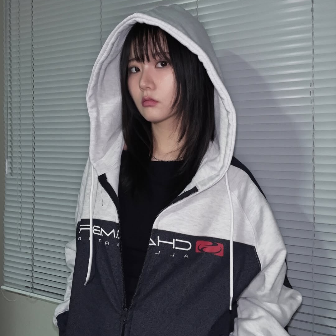 SPORT CHAMBER SC Core Denim Hood Zip Up 1% Gray 착용 스타일 - 4