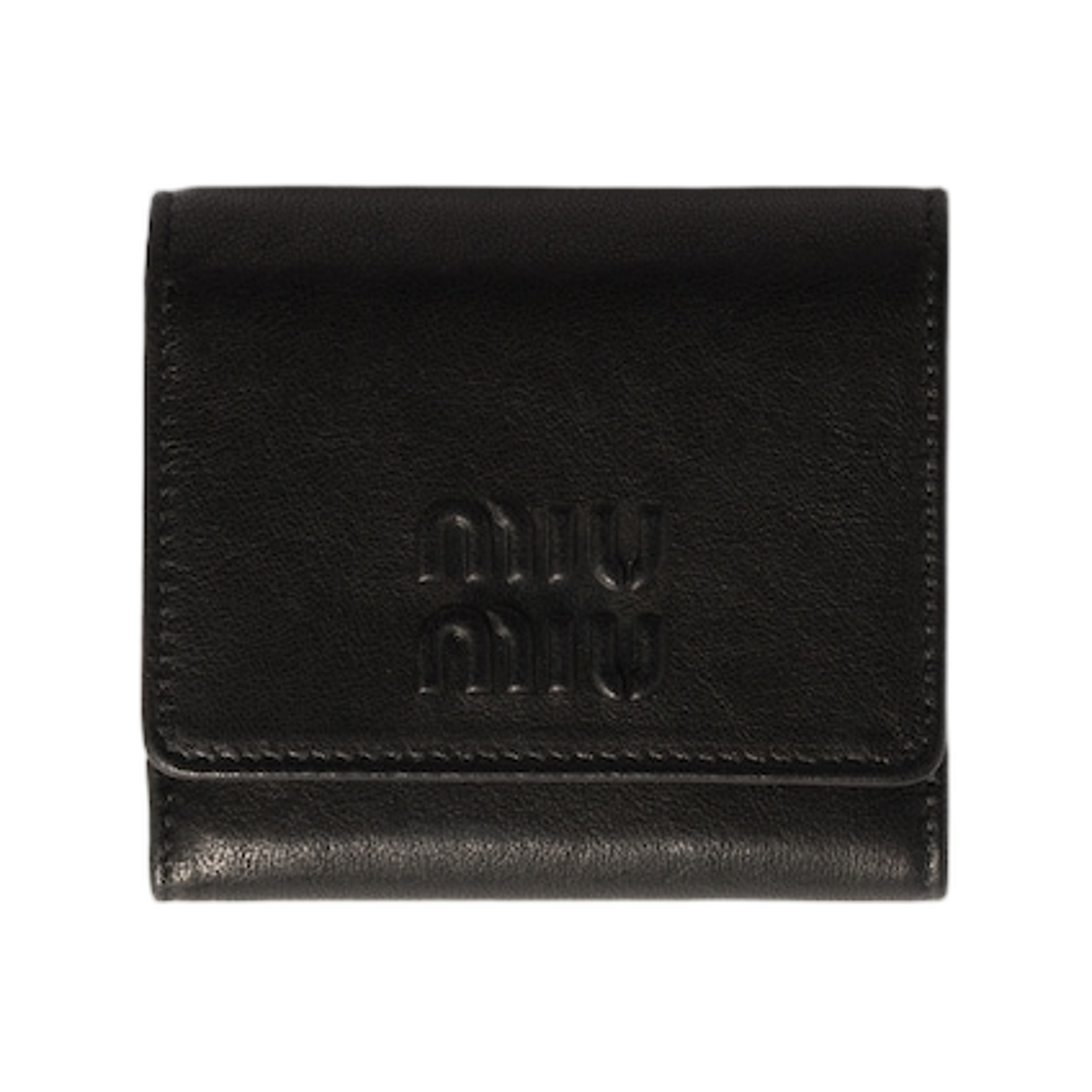 5MH051-AEFX-F0002 Miu Miu Small Nappa Leather Wallet Black