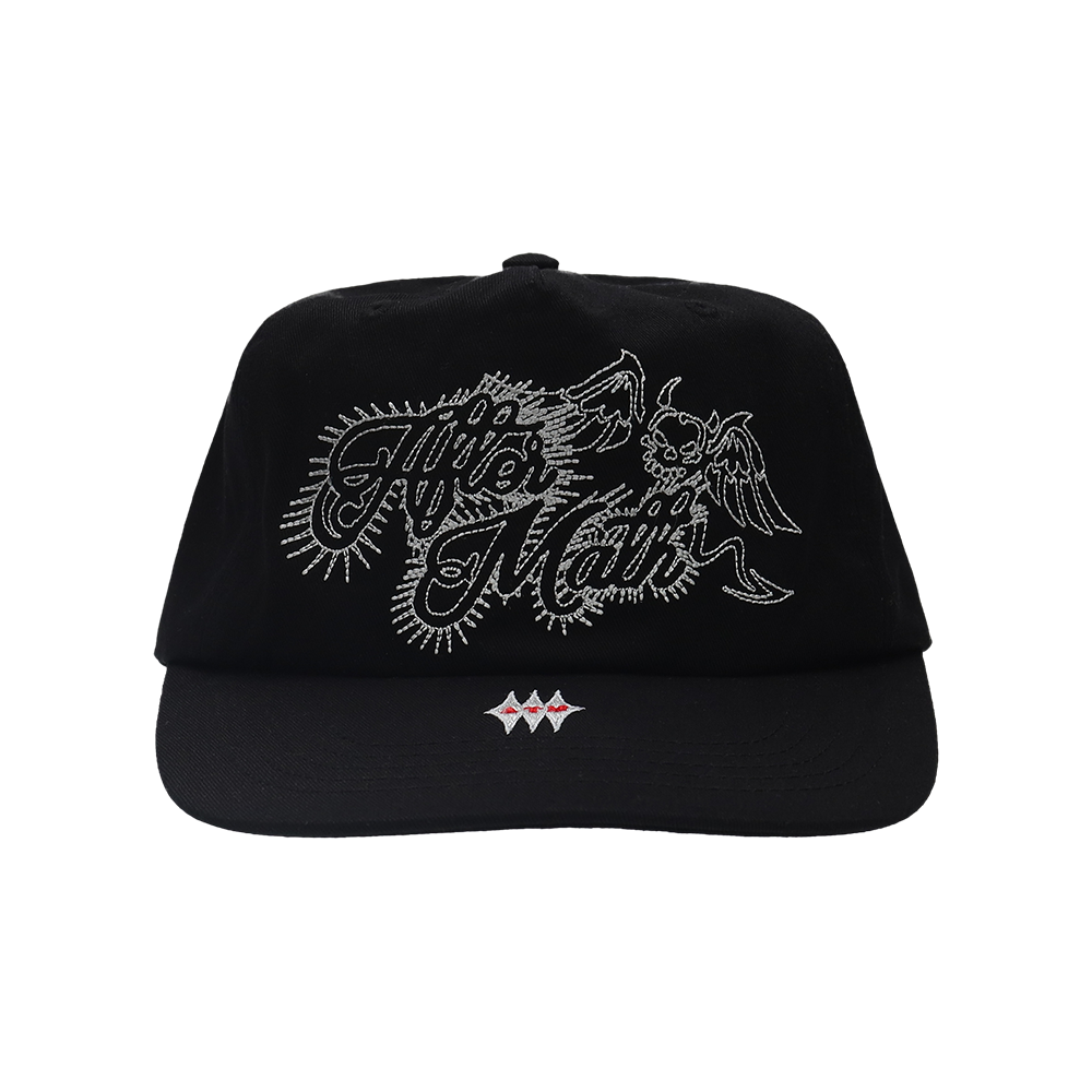 애프터매스 에이티엠 데빌 로고 볼 캡 블랙(Aftermath Atm Devil Logo Ball Cap Black)