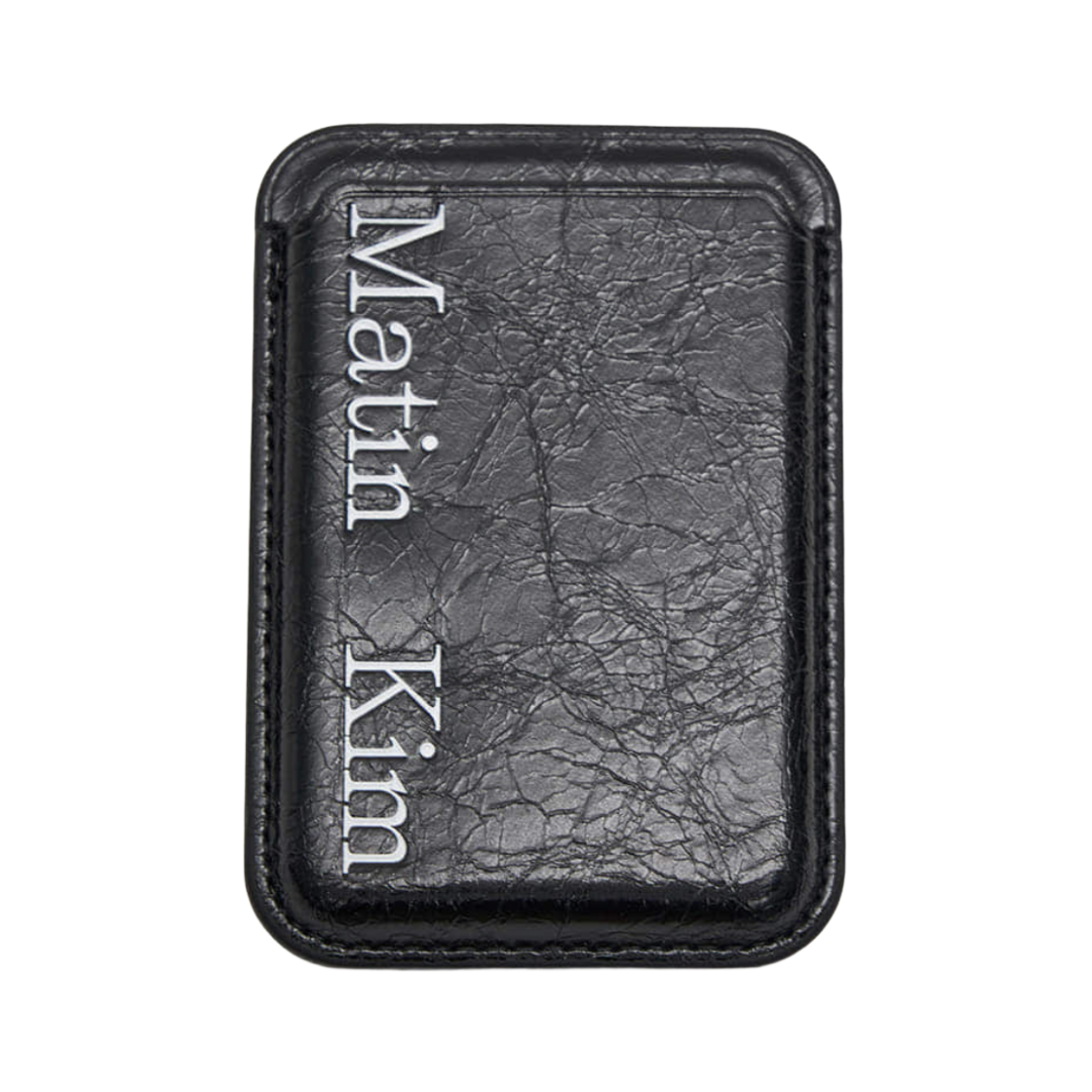 마뗑킴 마뗑 마그네틱 카드 월렛 블랙(Matin Kim Matin Magnetic Card Wallet Black)