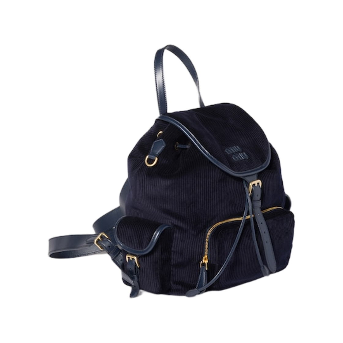 미우 미우 코듀로이 백팩 네이비(Miu Miu Corduroy Backpack Navy) - 2