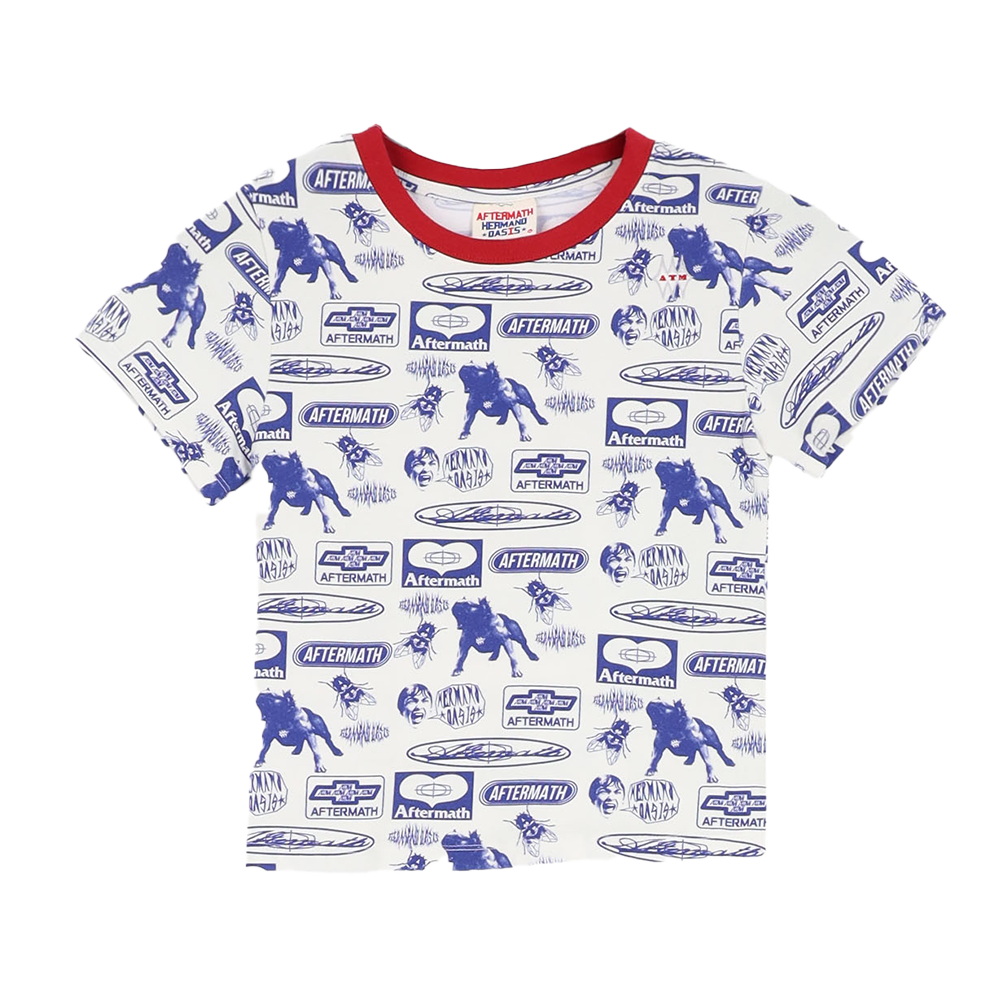 애프터매스 우먼스 풀 프린트 티 크림(Aftermath W Full Print Tee Cream) - 2