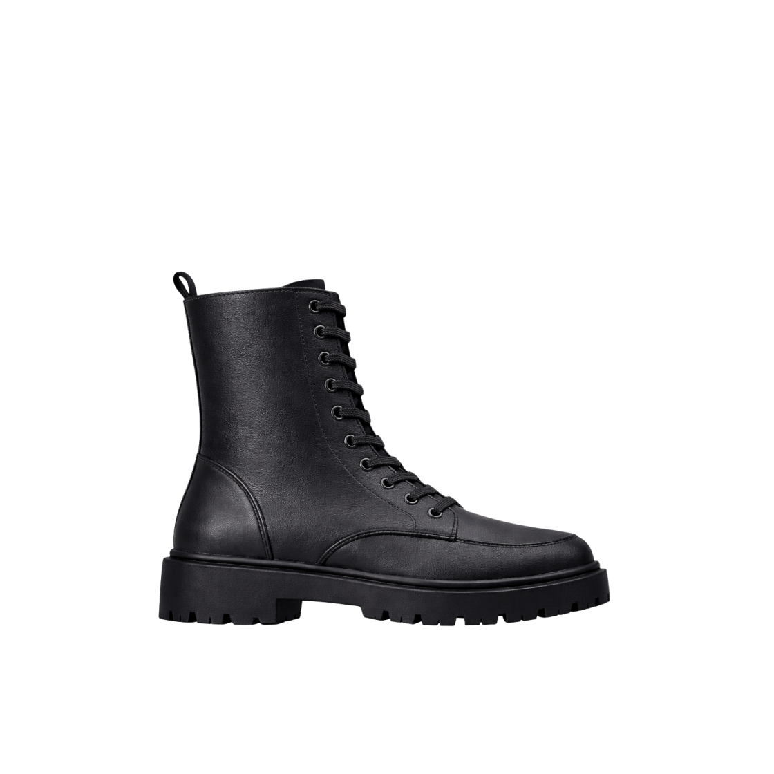 479252-09 (W) Uniqlo C Lace Up Short Boots Black - JP