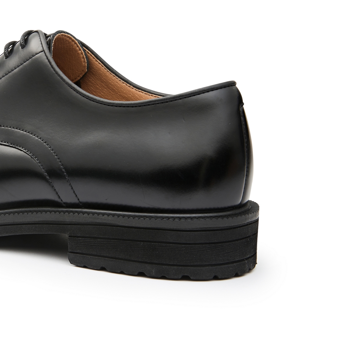 리차드 남성 소가죽 U팁 더비 블랙(Richard Men’s Cowhide U-Tip Derby Black) - 5