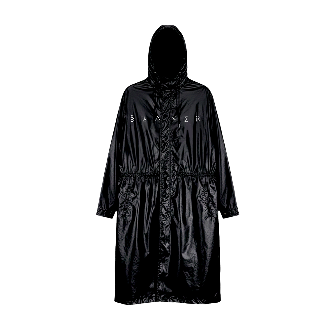 슬레이어 언더마이카 디아블러스 인 뮤지카 라이트 레인 코트 블랙