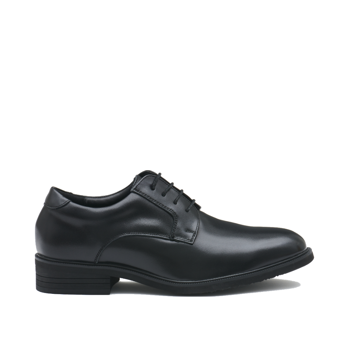 리차드 남성 키높이 플레인토 더비 구두 블랙(Richard Men’s Plain-Toe Derby Elevator Shoes Black)