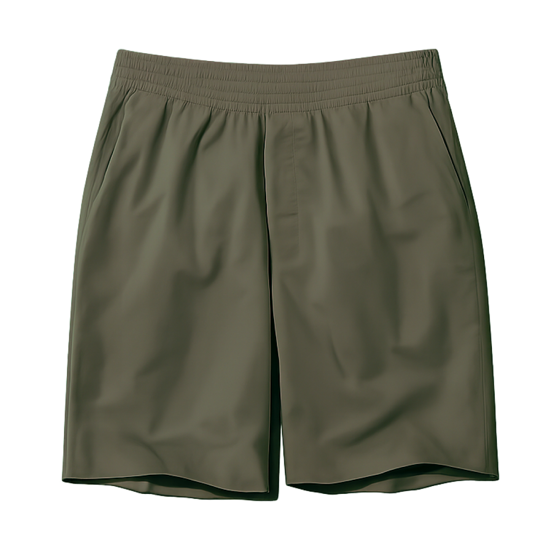 476081-56 Uniqlo Stretch Easy Shorts Olive - JP