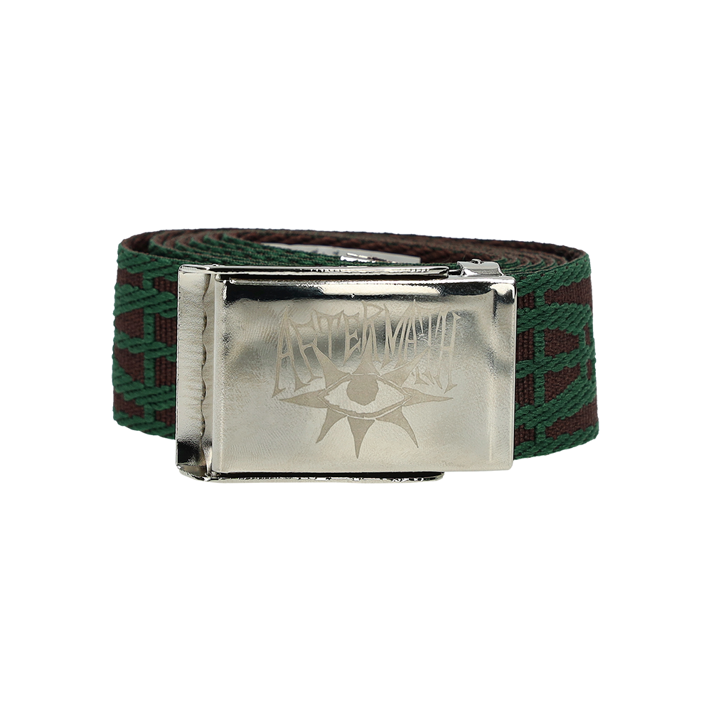 애프터매스 로고 웨빙 벨트 브라운(Aftermath Logo Webbing Belt Brown)