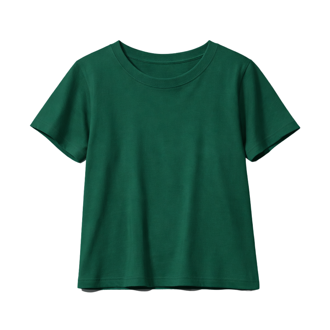 (W) 유니클로 에어리즘 코튼 티셔츠 다크 그린 - JP((W) Uniqlo Airism Cotton T-Shirt Dark Green - JP) - 1