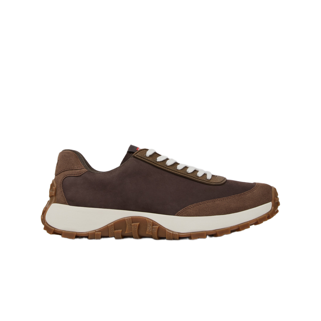 캠퍼 드리프트 트레일 비브람 레더 누벅 스니커즈 브라운(Camper Drift Trail Vibram Leather Nubuck Sneakers Brown) - 1