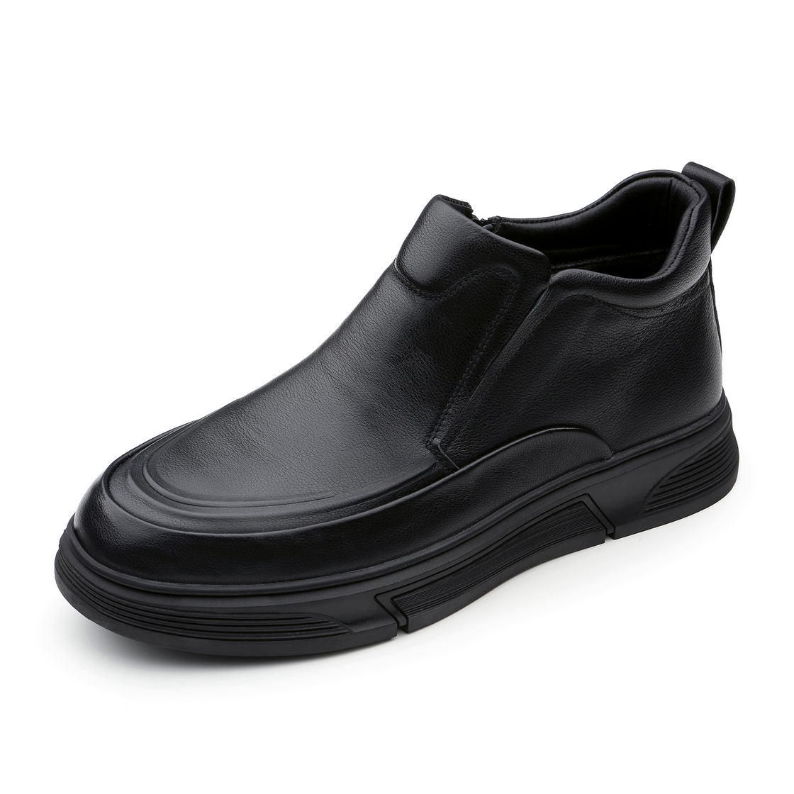 리차드 남성 털 처카 부츠 블랙(Richard Men’s Fur-Lined Chukka Boots Black) - 3