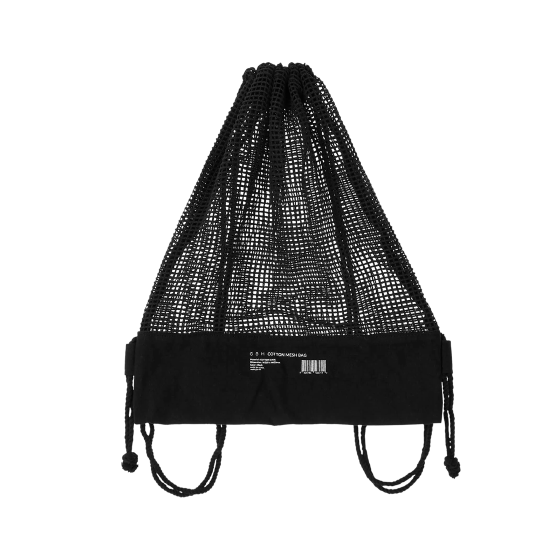 지비에이치 홈 메쉬 백 - Black(GBH HOME Cotton Mesh Bag Black)