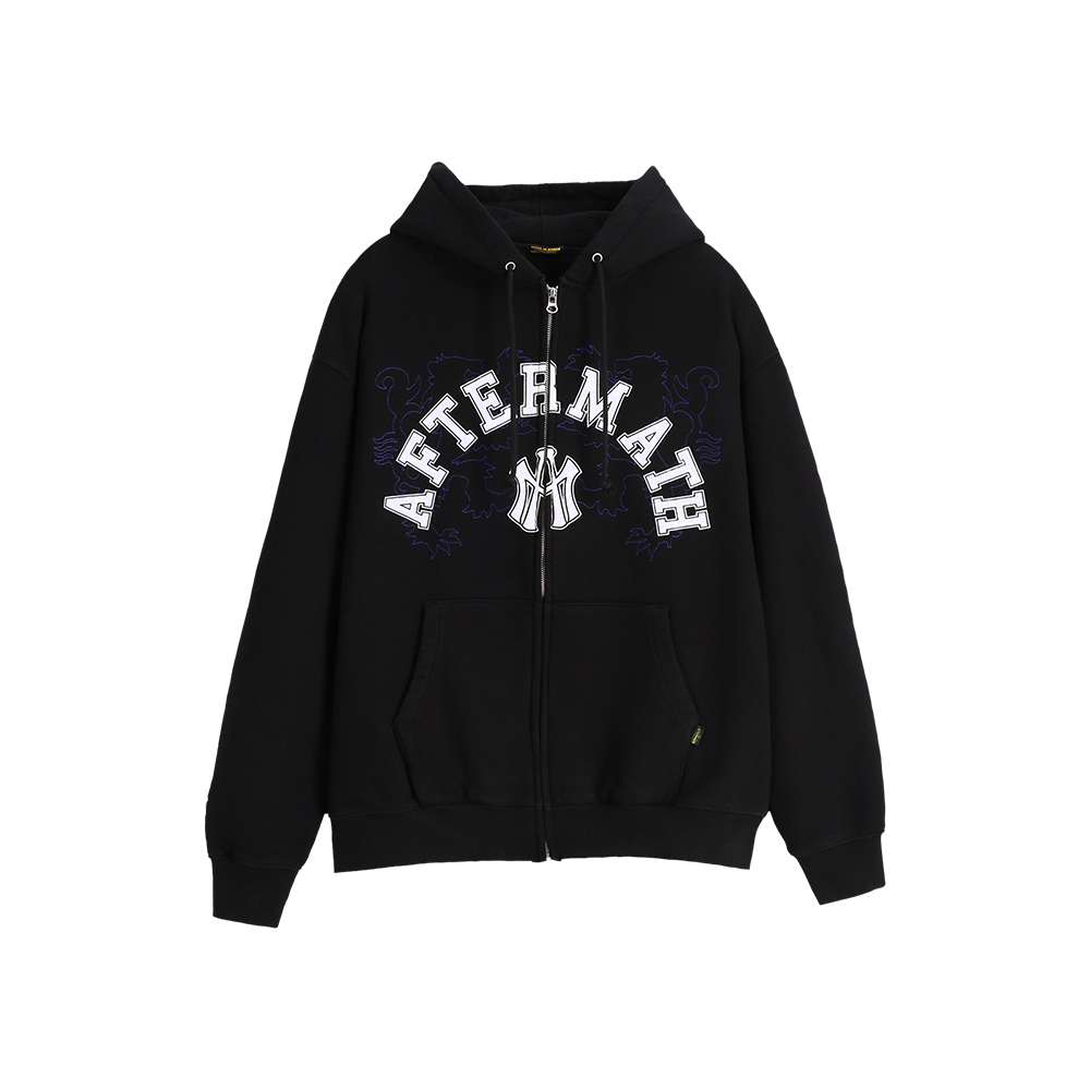 애프터매스 에이티엠 로고 집 후디 블랙(Aftermath Atm Logo Zip Hoodie Black)