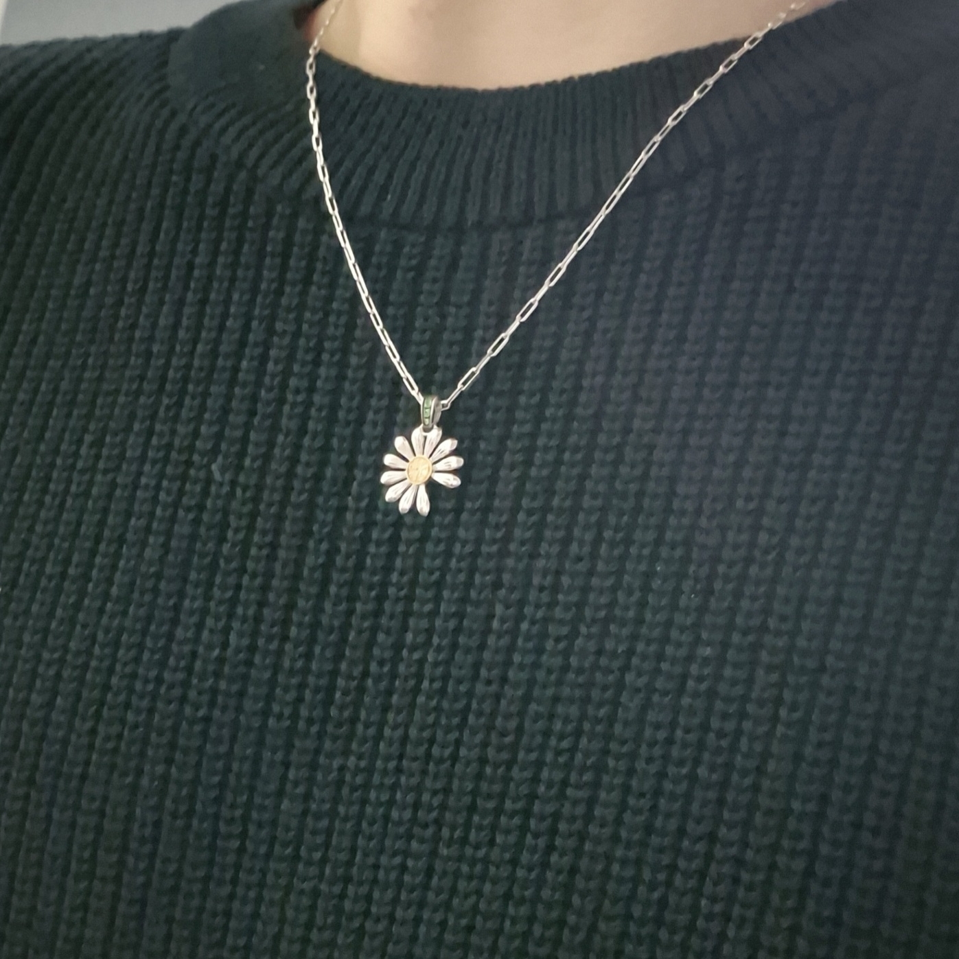 Jacob & Co x Peaceminusone Pendant Sterling Silver & Yellow Gold 착용 스타일