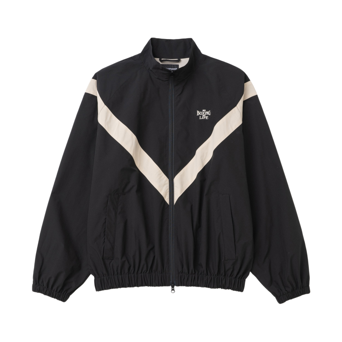 노복싱노라이프 IPFU 트랙 자켓 블랙 베이지(No Boxing No Life IPFU Track Jacket Black Beige)