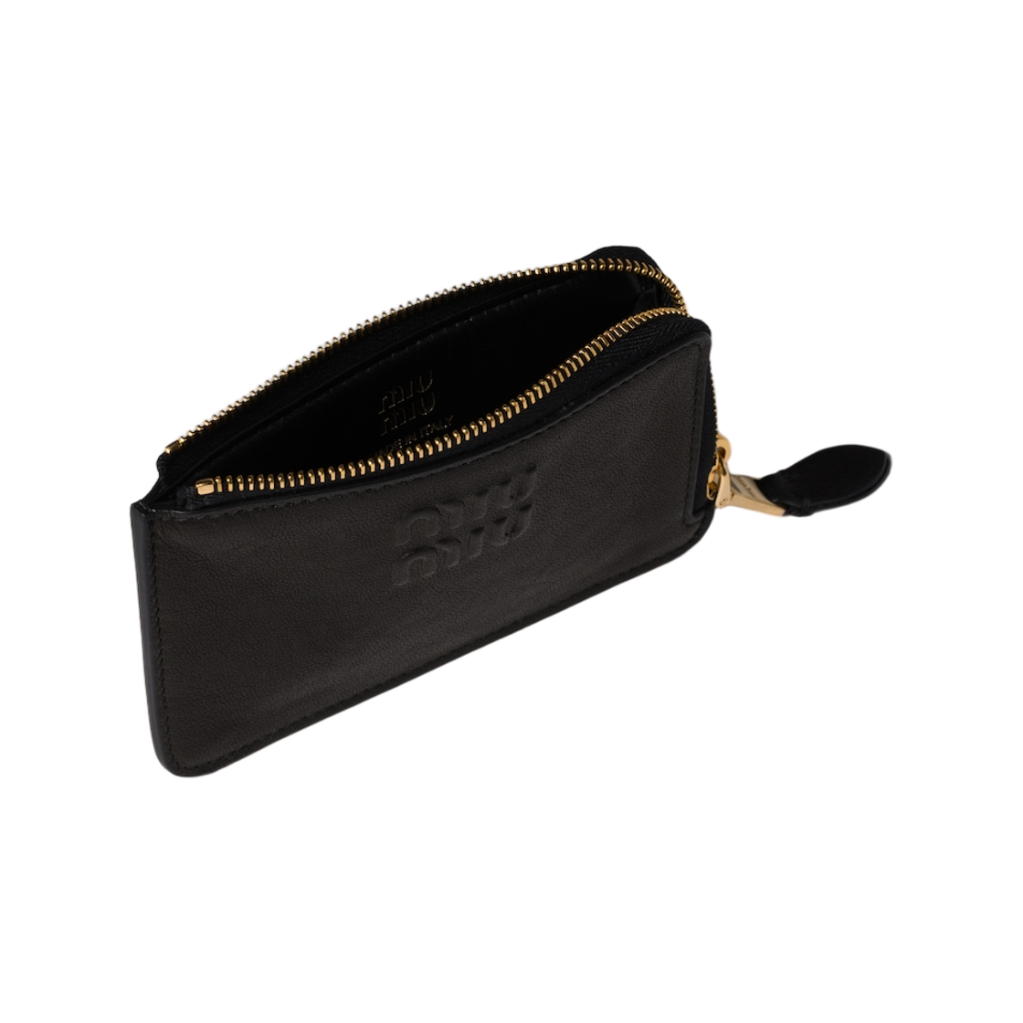 미우 미우 나파 레더 엔벨로프 카드 홀더 블랙(Miu Miu Nappa Leather Envelope Card Holder Black) - 2