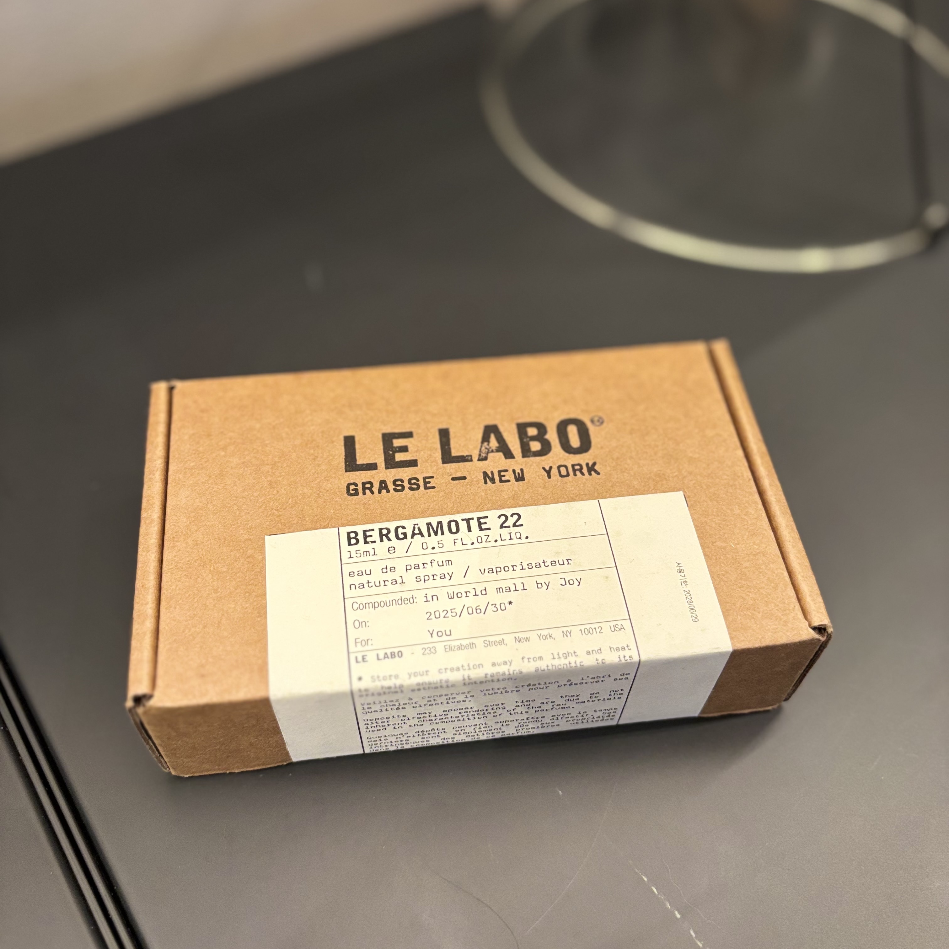 Le Labo Bergamote 22 Eau De Parfum 15ml 착용 스타일