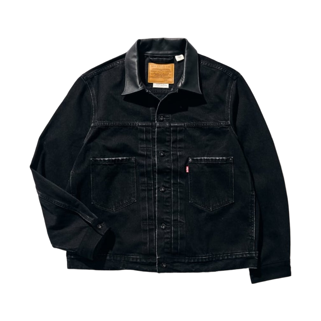 리바이스 x 417 에디피스 2nd 타입 트러커 자켓 블랙(Levi's x 417 Edifice 2nd Type Trucker Jacket Black)