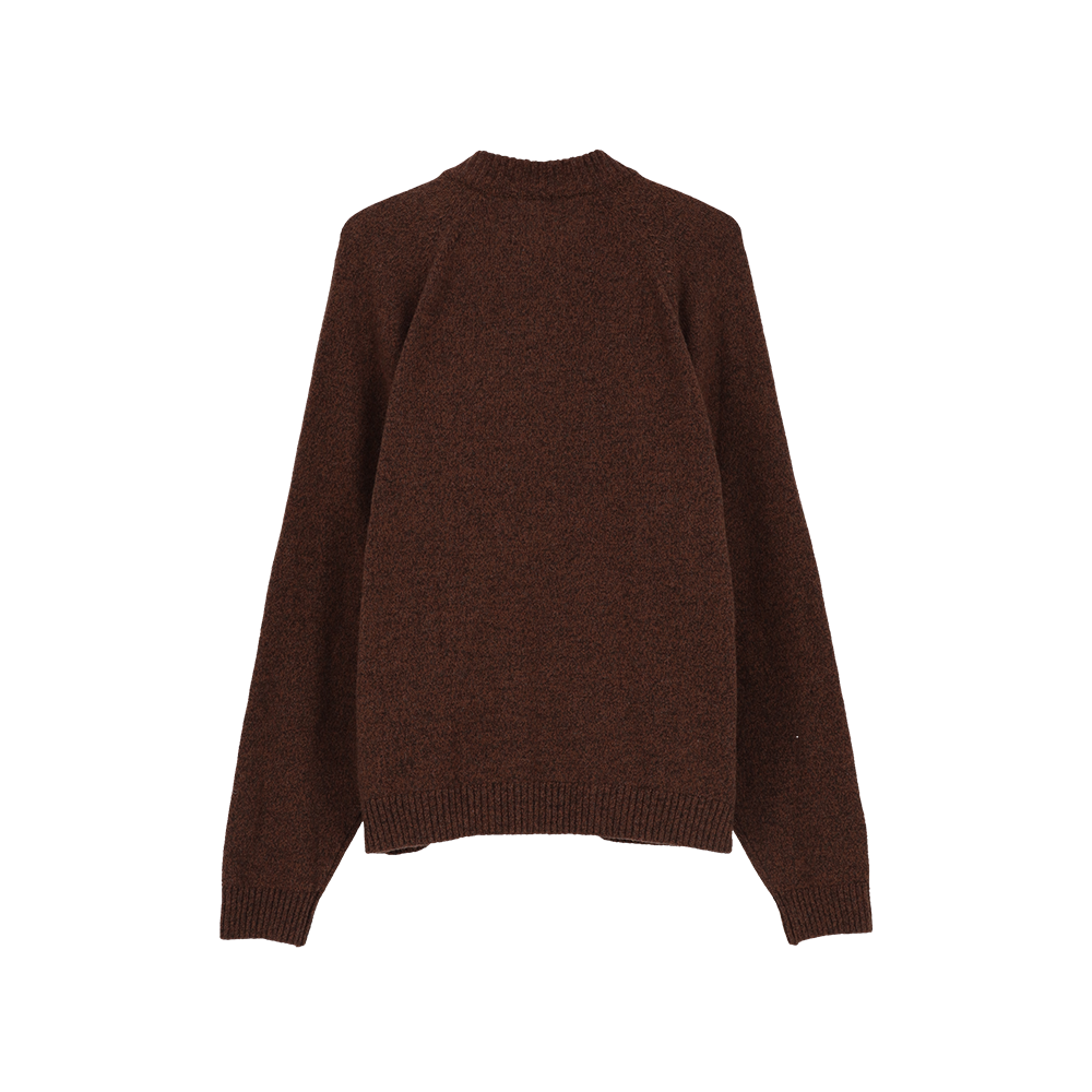 애프터매스 트위드 니트 풀 집 브라운(Aftermath Tweed Knit Full Zip Brown) - 3