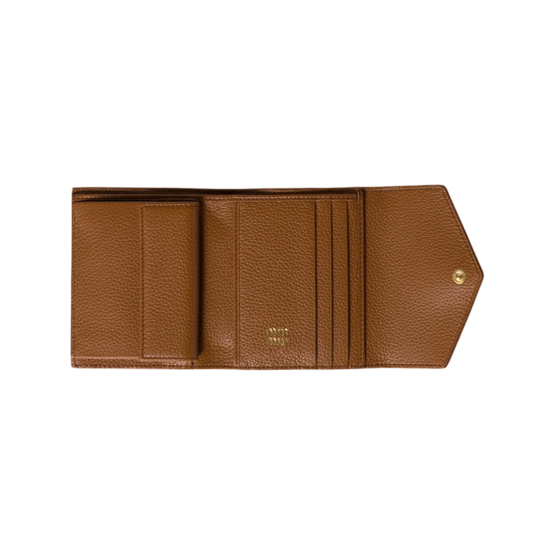 미우 미우 스몰 레더 월렛 꼬냑(Miu Miu Small Leather Wallet Cognac) - 2