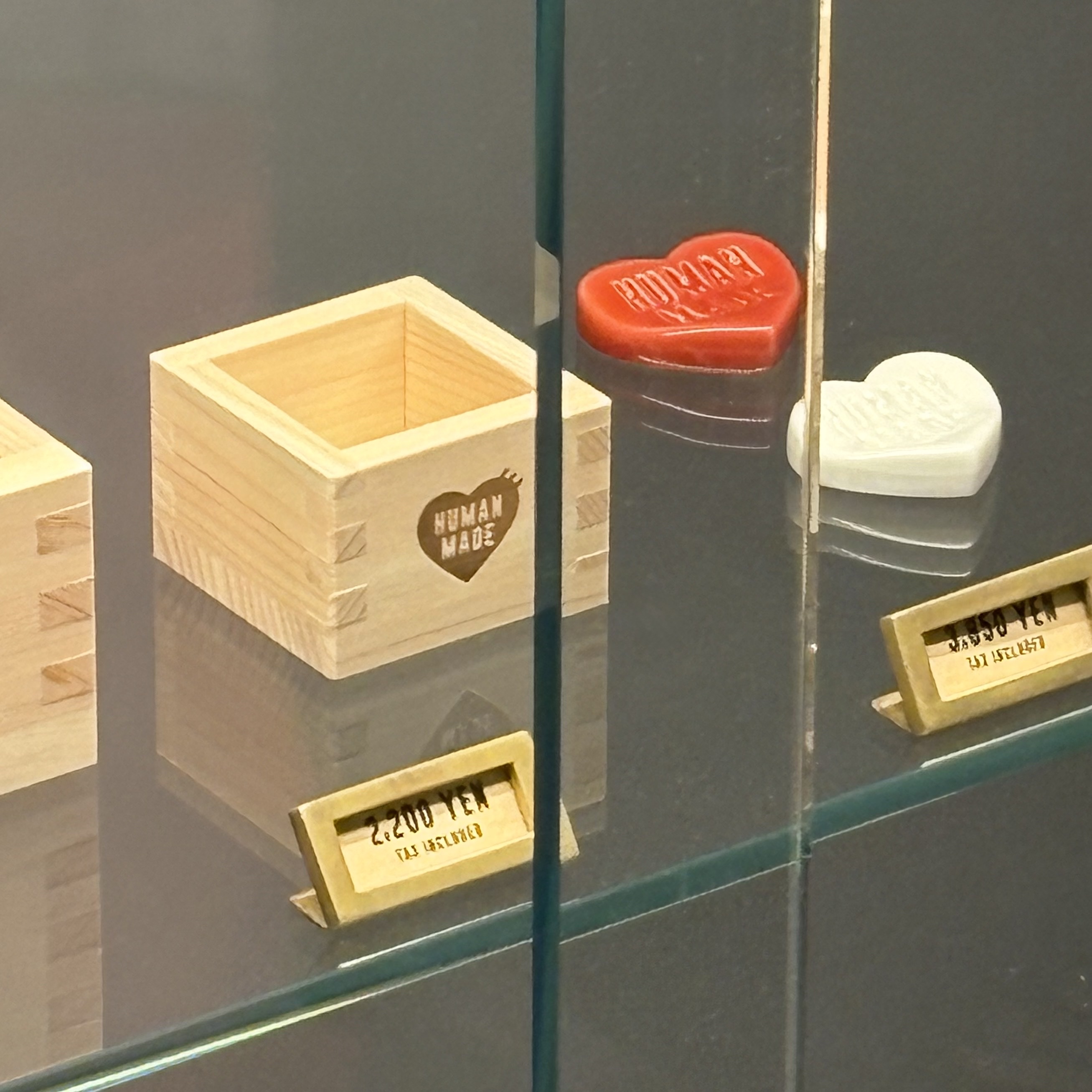 Human Made Square Wooden Cup 2026 54ml Beige 착용 스타일