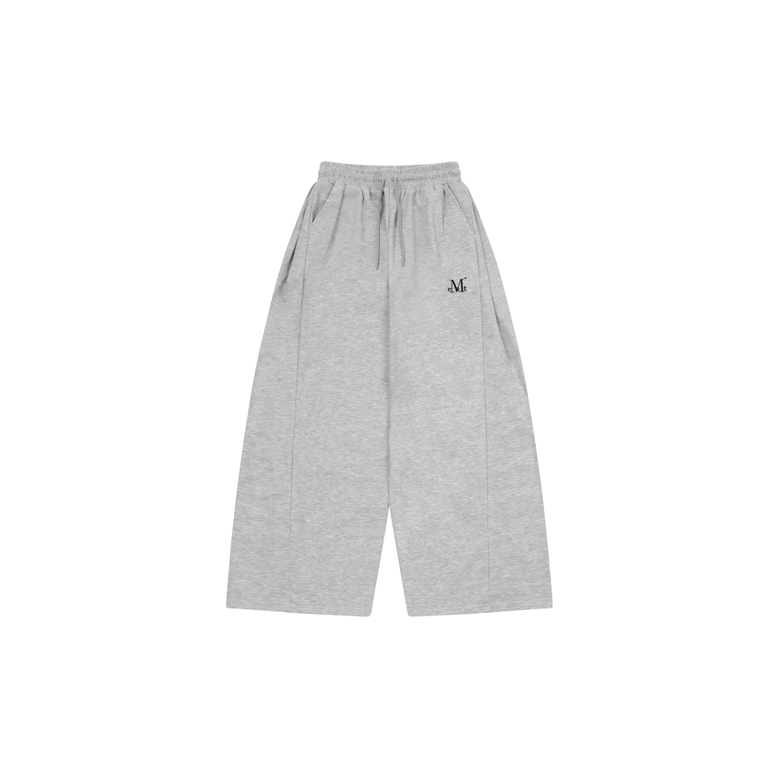 무센트 세리아 사이드 핀턱 백 포켓 와이드 스웻 팬츠 (2컬러) 그레이(MUCENT Seria Side Pintuck Back Pocket Wide Sweat Pants (2Color) Gray)