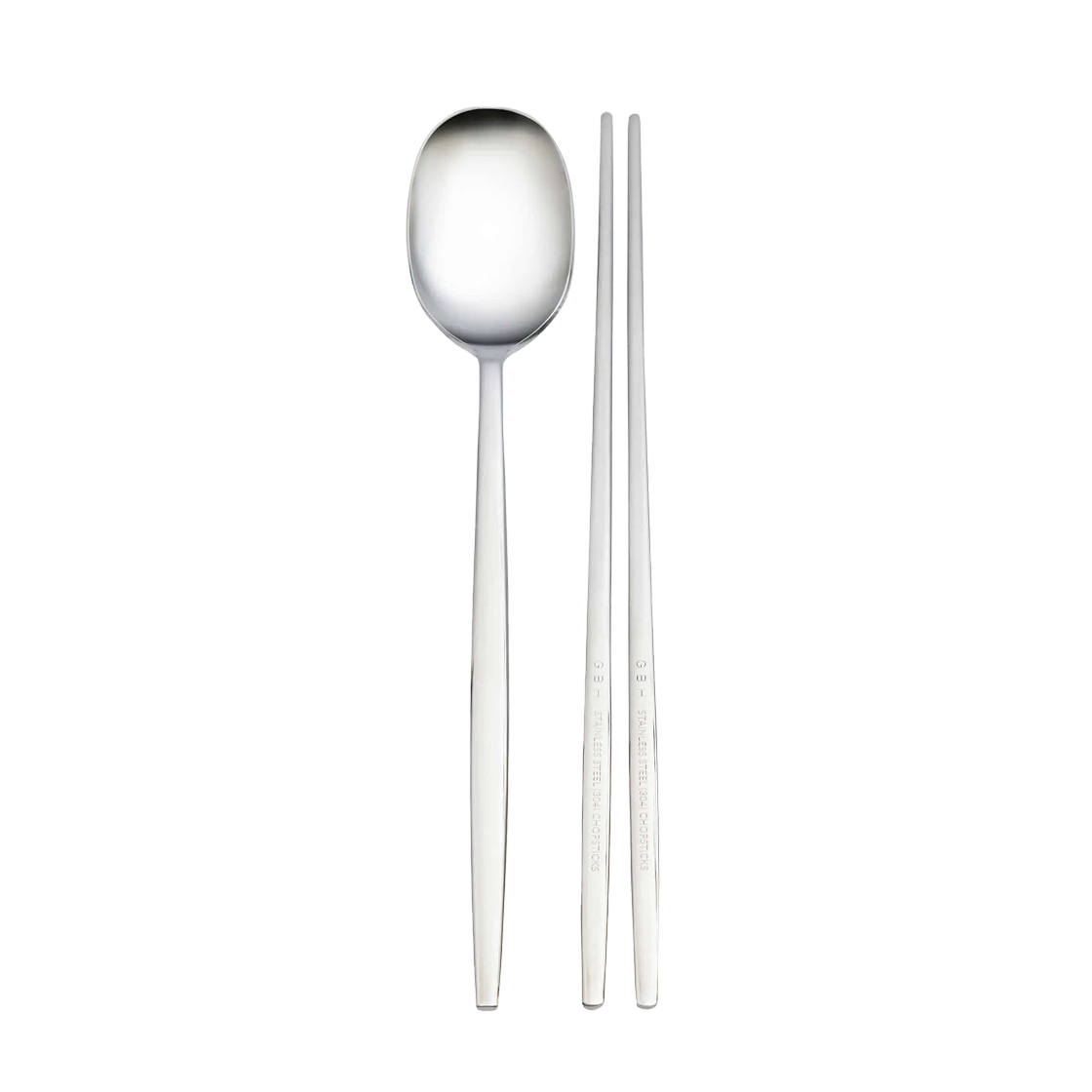 지비에이치 홈 스테인리스 스틸 수저 세트 1벌(GBH HOME Spoon & Chopsticks 1Set)