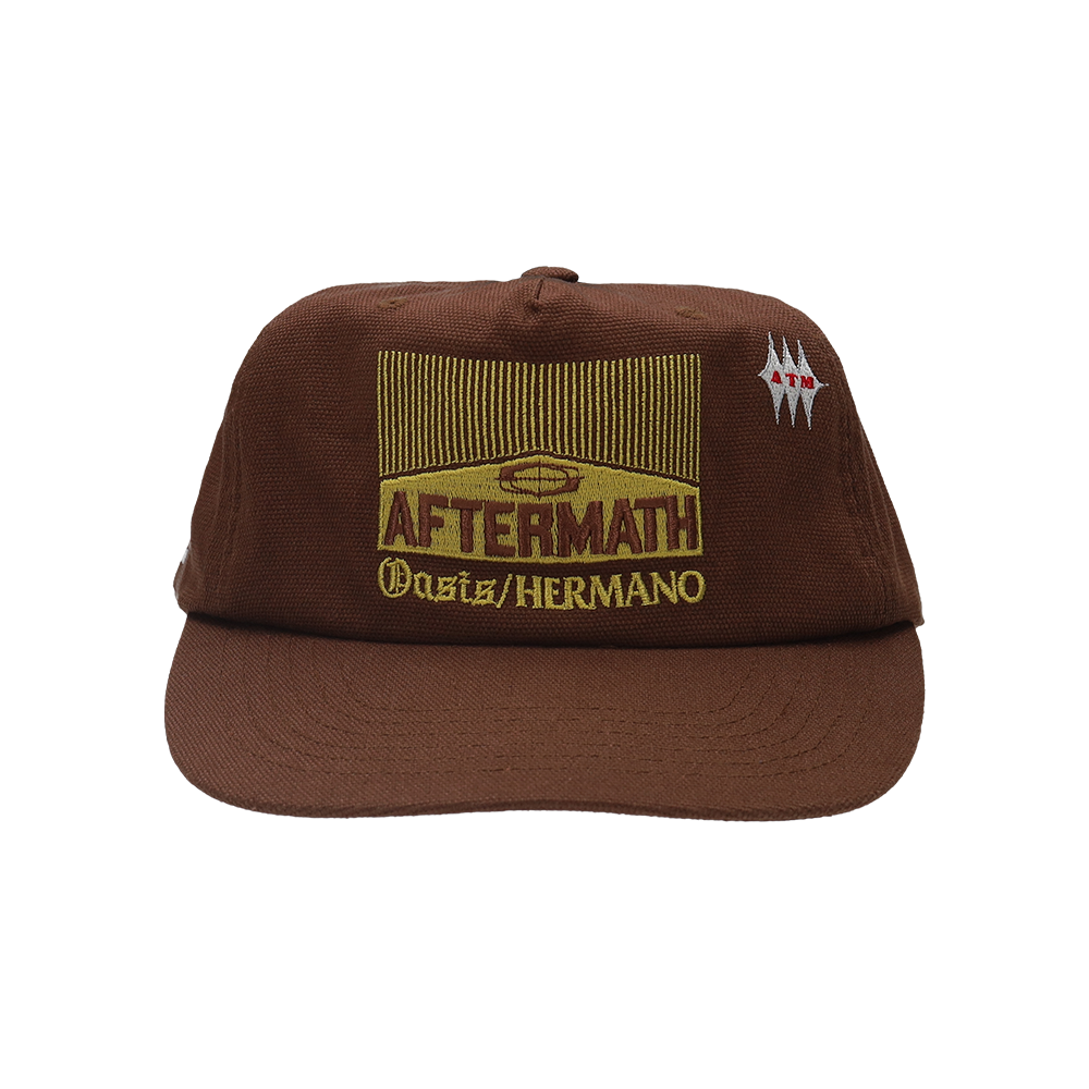 애프터매스 에이티엠 시가 5 패널 볼 캡 브라운(Aftermath Atm Cigar 5 Panel Ball Cap Brown)