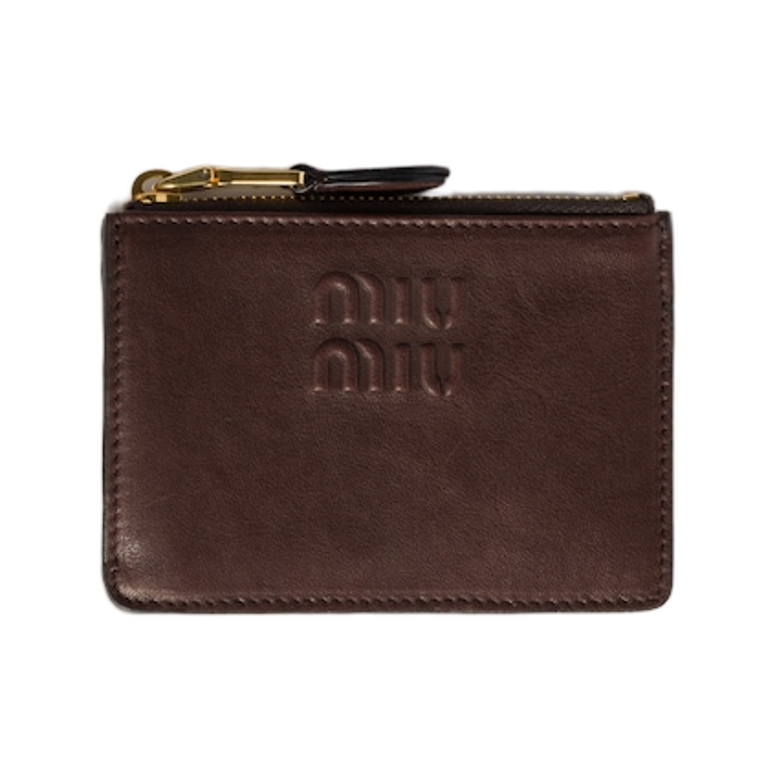 미우 미우 나파 레더 카드 홀더 브라이어우드(Miu Miu Nappa Leather Card Holder Briarwood)