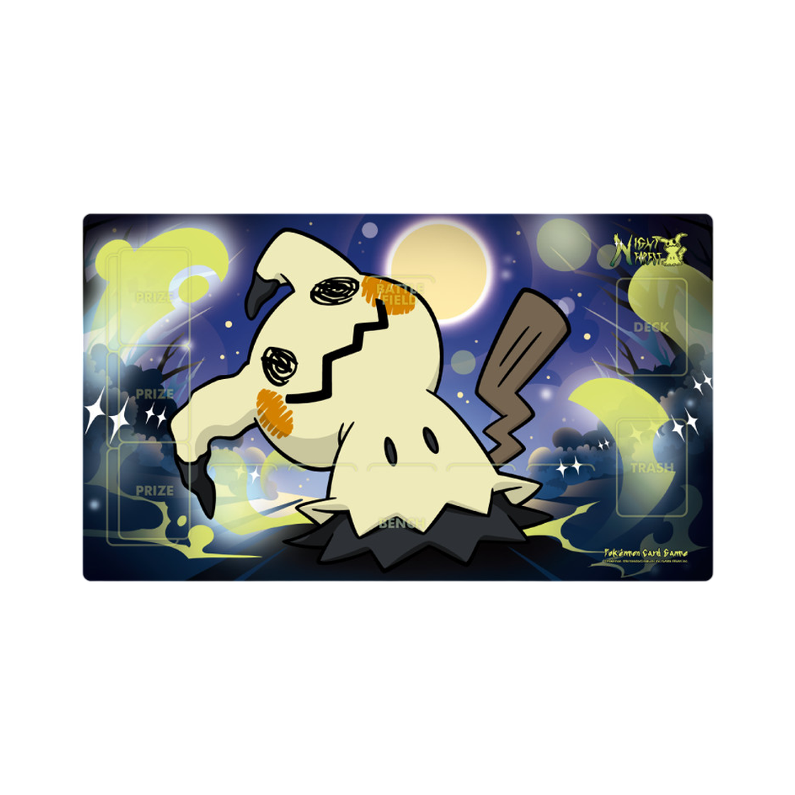 포켓몬 TCG 플레이매트 따라큐와 나이트 포레스트(Pokemon TCG Playmat Mimikyu Night Forest)