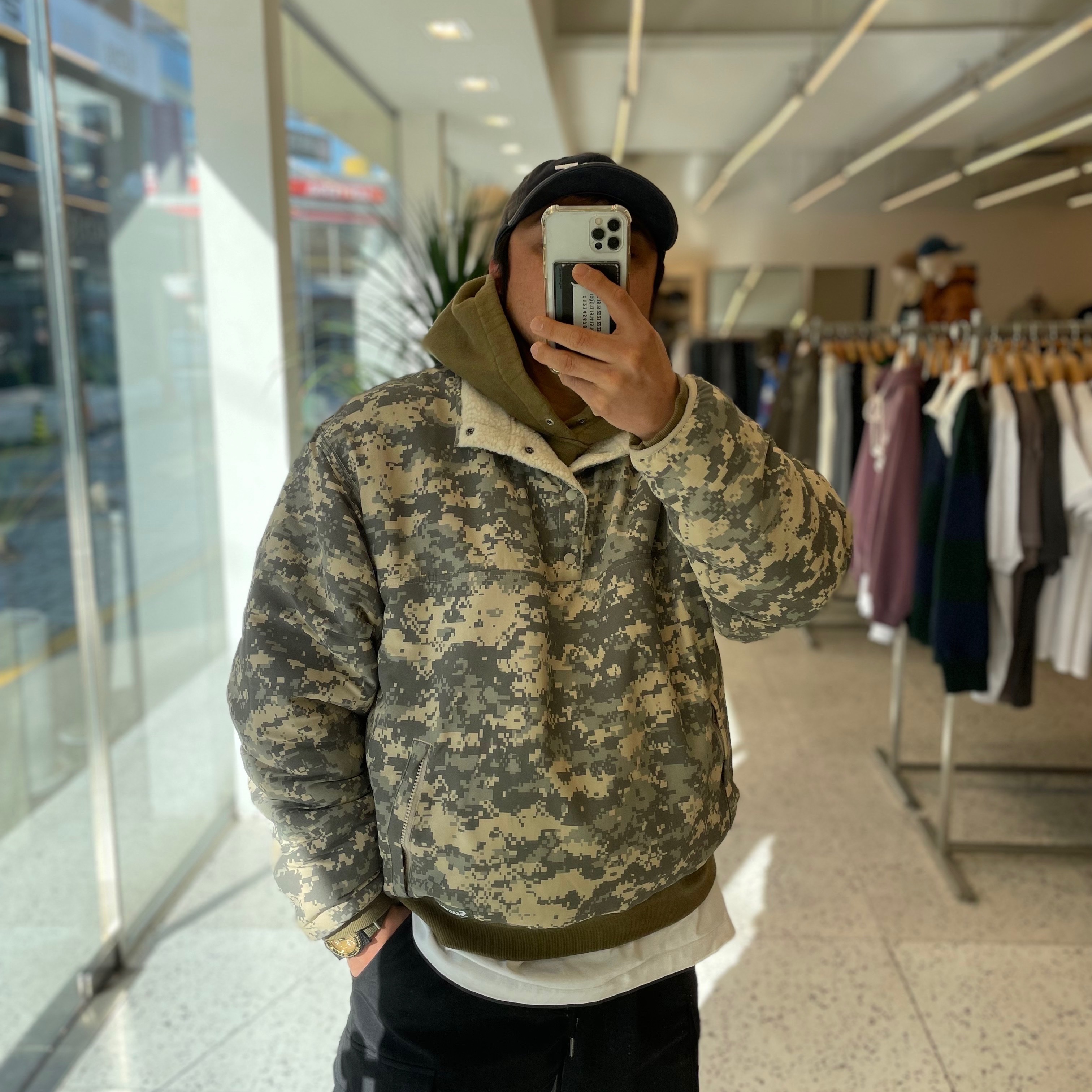 Supreme Polartec Shearling Reversible Pullover Natural - 23FW 착용 스타일 - 2