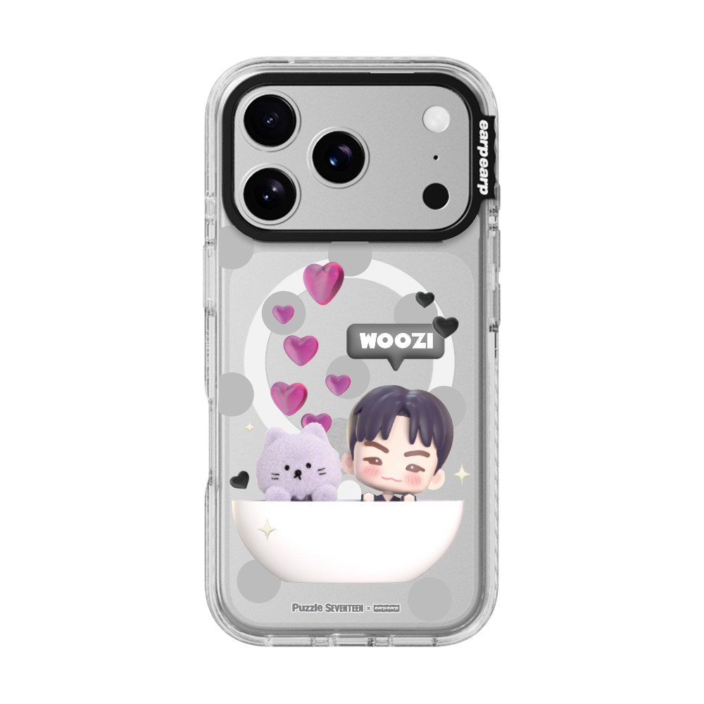 [퍼즐 세븐틴 X 어프어프] 맥세이프 웨이브라벨+ 클리어 (우지)([Puzzle SEVENTEEN X EARPEARP] Magsafe Wave Label Case+ Clear (WOOZI)) - 2