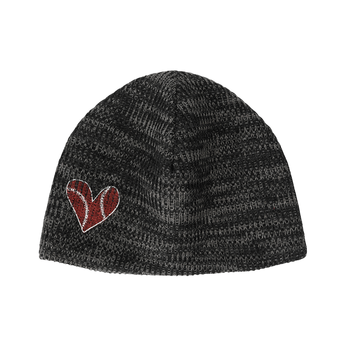 프라블럼올웨이즈 베이스볼 하트 비니 블랙(Problemallways Baseball Heart Beanie Black)