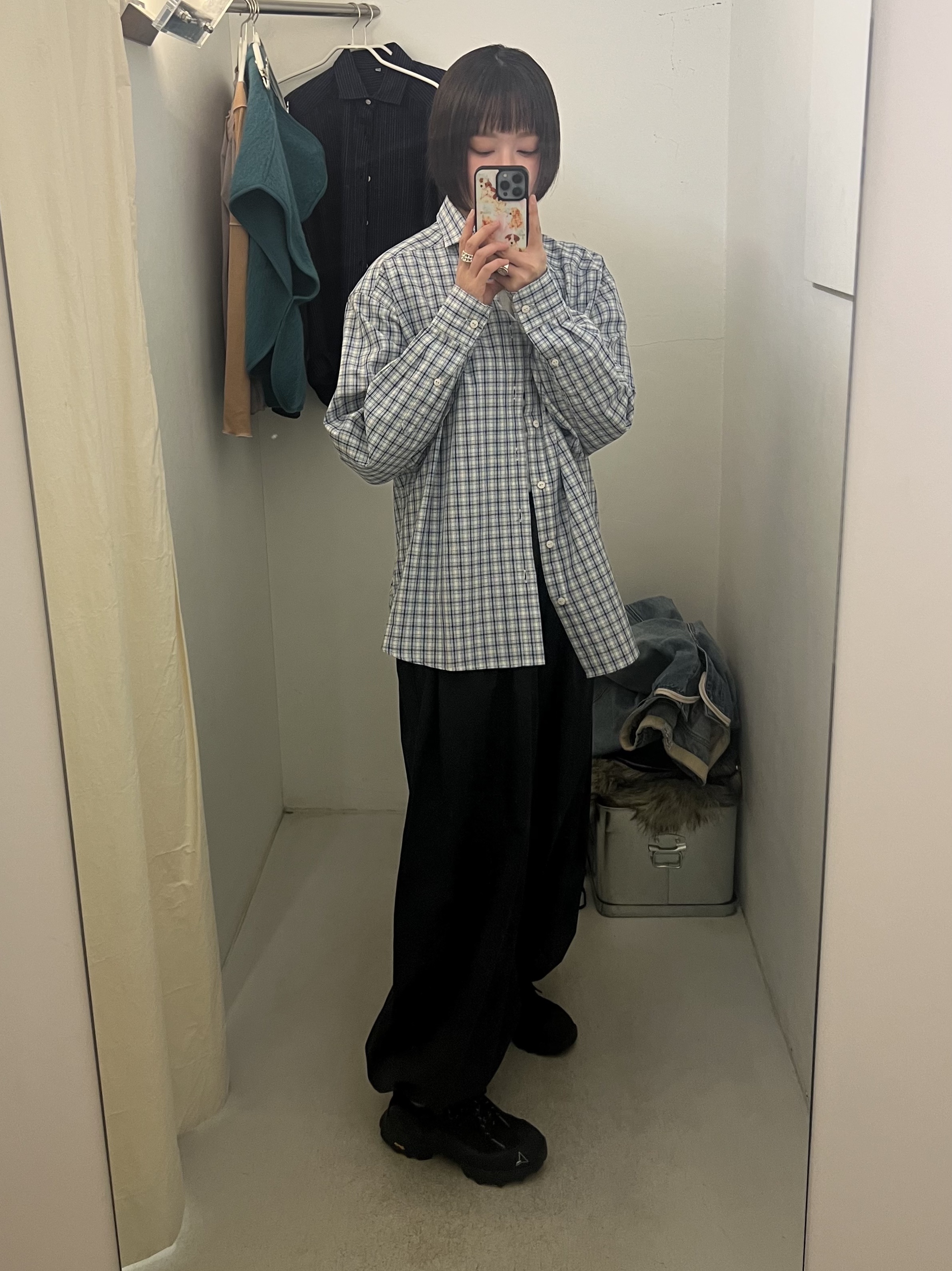 (W) Sculptor Everyday Lowrise Denim Pants Light Blue 착용 스타일 - 2