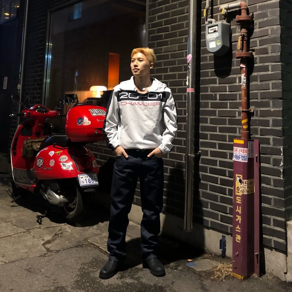 SPORT CHAMBER Guard Hood T-Shirt 1% Gray 착용 스타일 - 4