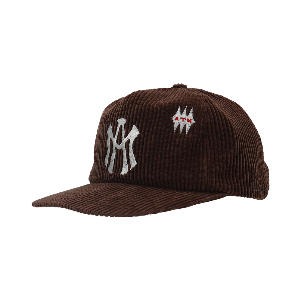 애프터매스 에이티엠 로고 코듀로이 볼 캡 브라운(Aftermath Atm Logo Corduroy Ball Cap Brown) - 3