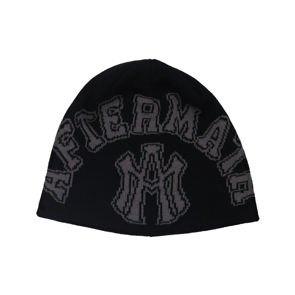 애프터매스 에이티엠 아치 로고 비니 블랙(Aftermath Atm Arch Logo Beanie Black)