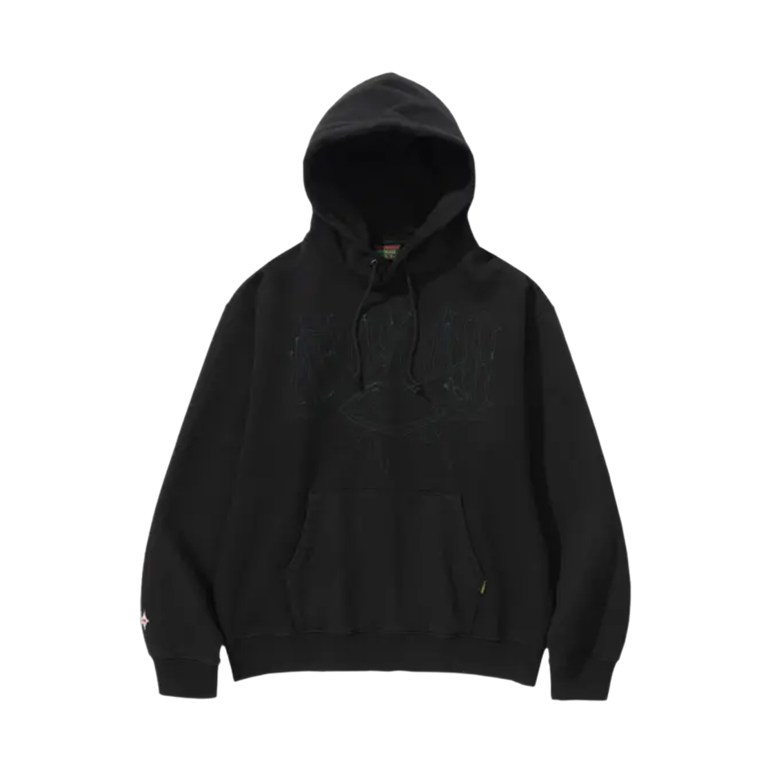 애프터매스 스티치 후디 블랙(Aftermath Stitch Hoodie Black) - 1