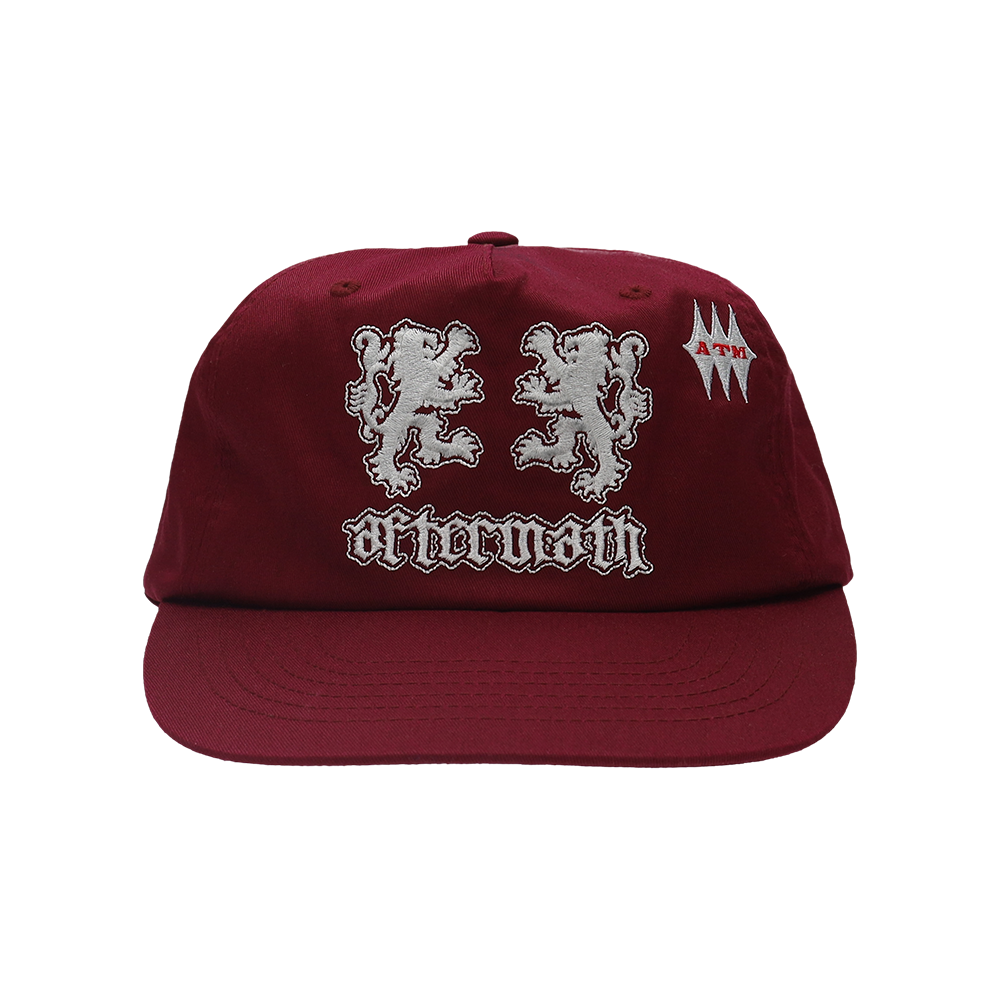 애프터매스 에이티엠 라이언 볼 캡 버건디(Aftermath Atm Lion Ball Cap Burgundy)