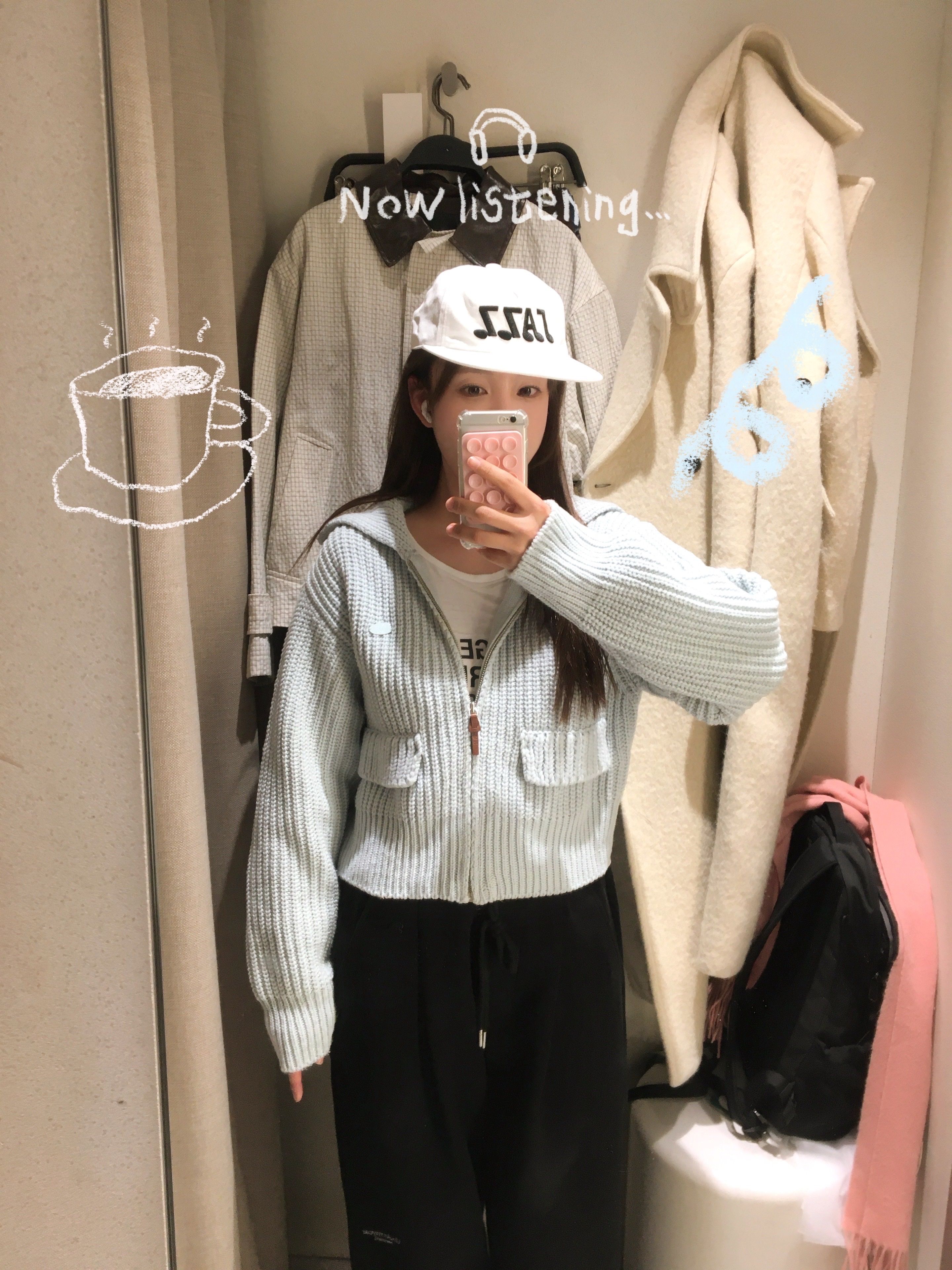 Undermycar Mu.03 Anti Fxxking Logo Play Oversized Sweat Jogger Black, [KREAM 단독] Kikozy New Jazz Cap White 착용 스타일 - 1