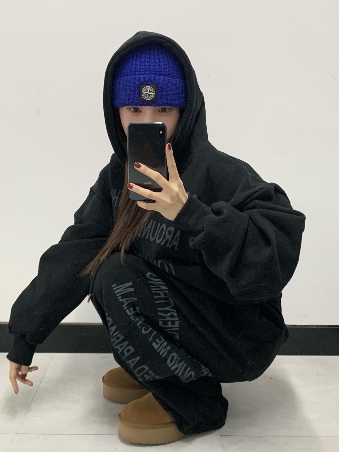 Stone Island N100002 Full Rib RWS Wool Beanie with Compass Logo Patch Steel Blue - 25FW, (W) UGG Classic Mini Platform Boots Chestnut 착용 스타일