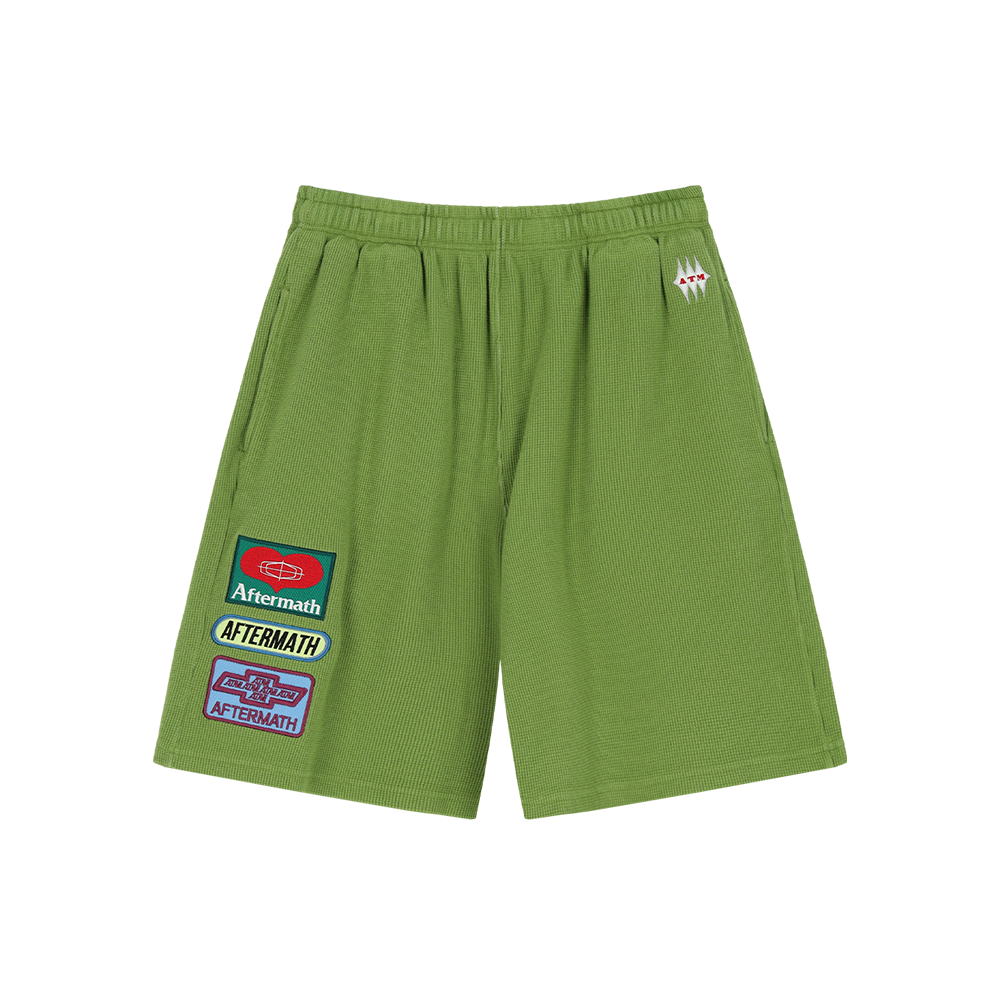 애프터매스 와플 쇼츠 그린(Aftermath Waffle Shorts Green)